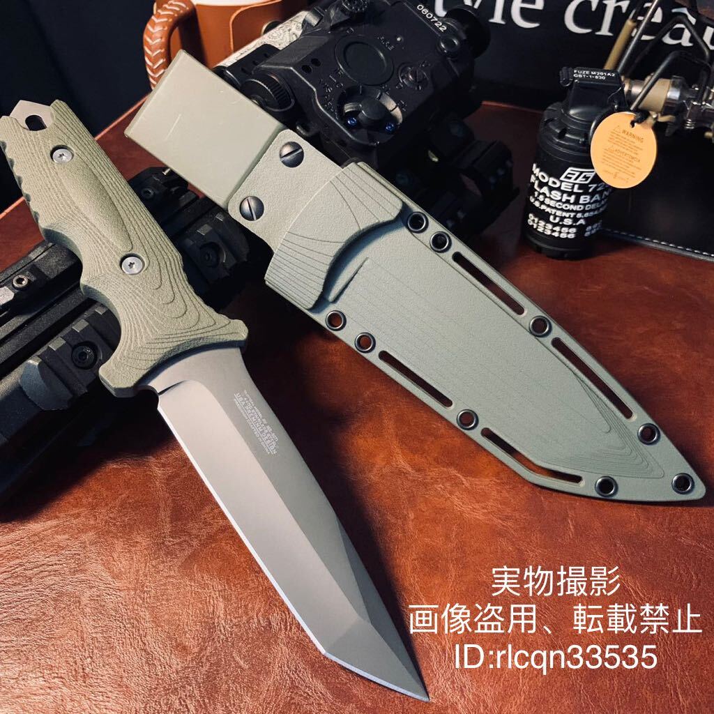 超高品質 アウトドアナイフ サバイバルナイフ 鋼刃 薪割り 刃厚4mm 189g キャンプ 釣り ハイキング 野外登山拍卖