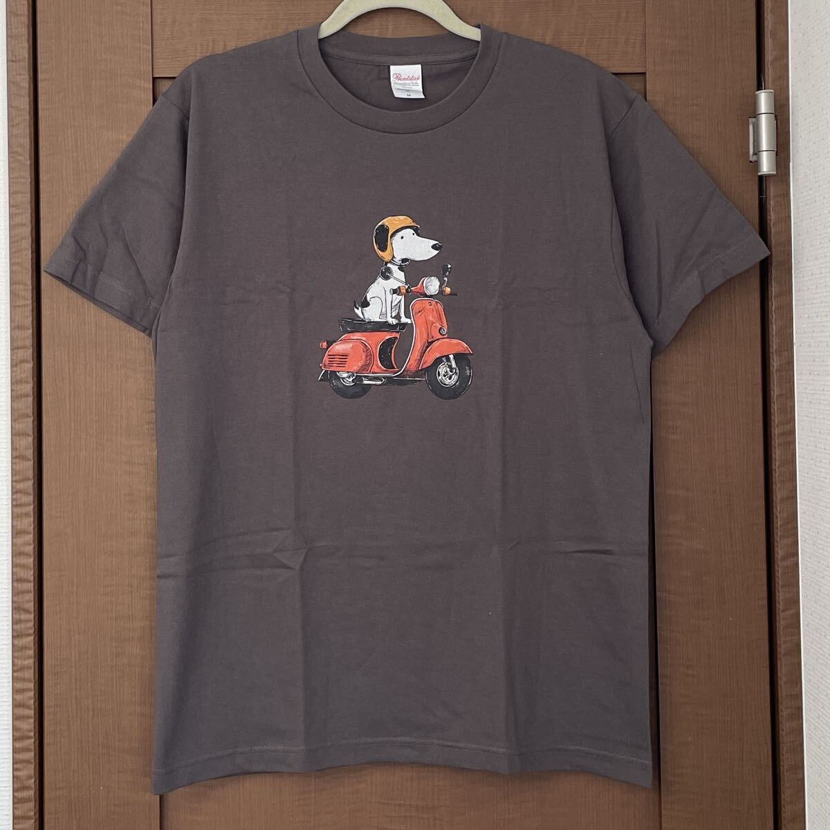 Tシャツ 犬 バイク Mサイズ メンズ レディース ジュニア 半袖 ティシャツ 半袖Tシャツ Tee拍卖