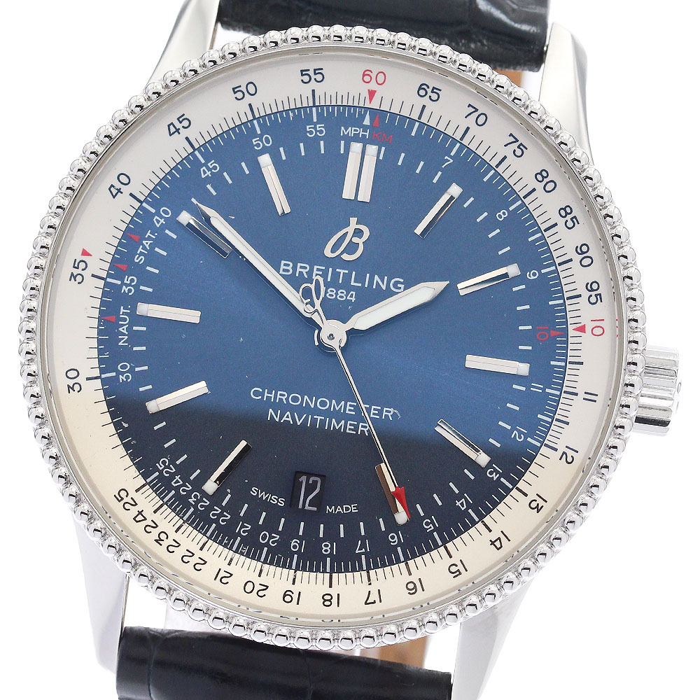 ブライトリング BREITLING A17326 ナビタイマー41 デイト 自動巻き メンズ 内箱付き_905656拍卖