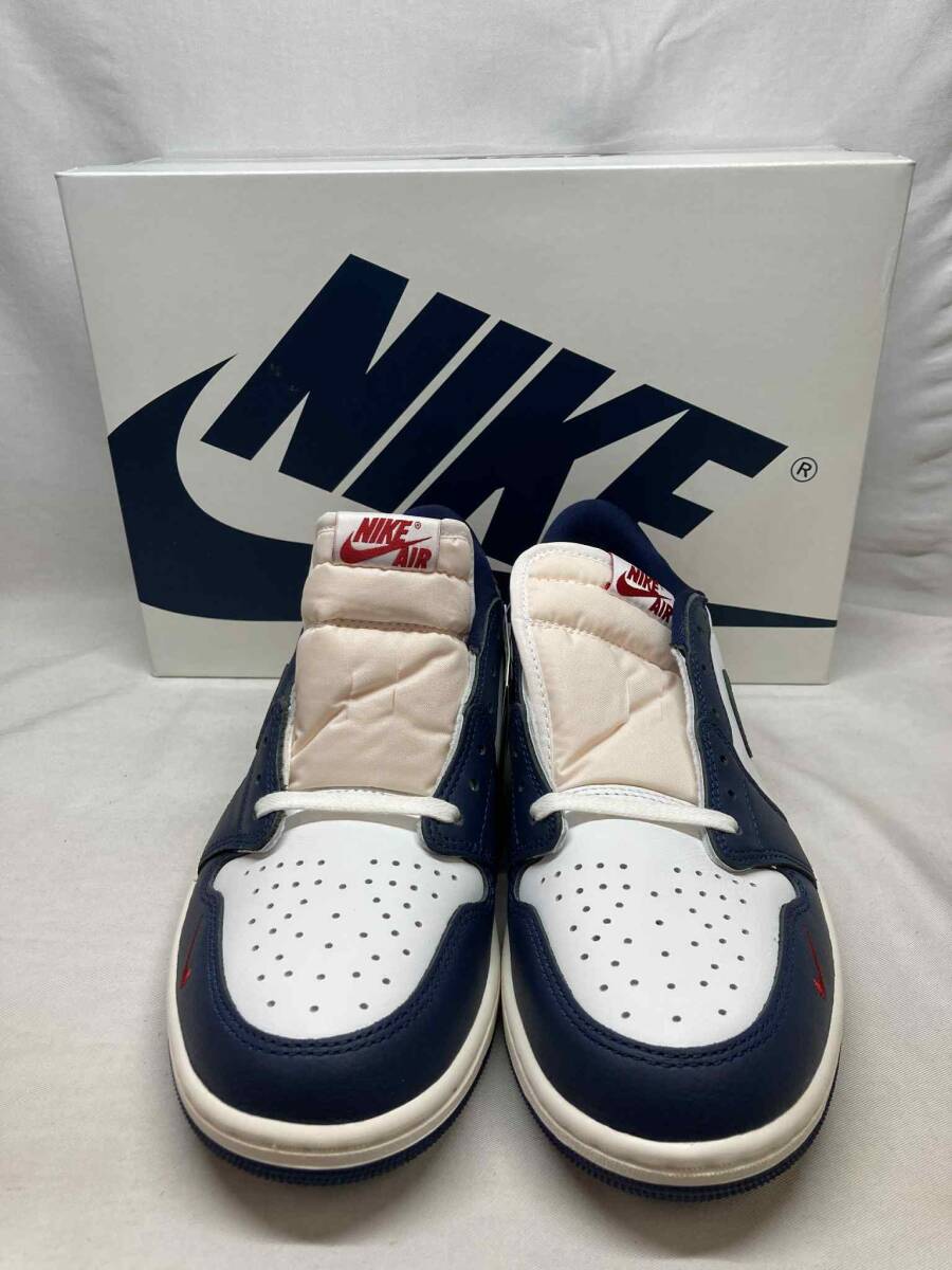 ■未使用 Nike AJ1 Retro Low OG Howard Gym Red Midnight Navy ハワード ジムレッド ミッドナイトネイビー HQ2993-100 US10.5 ●250815拍卖