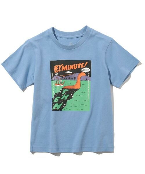 新品 THE SHOP TK(Kids) オーガニックコットン半袖Tシャツ ブルー(092) 14(140cm) 定価1430円拍卖