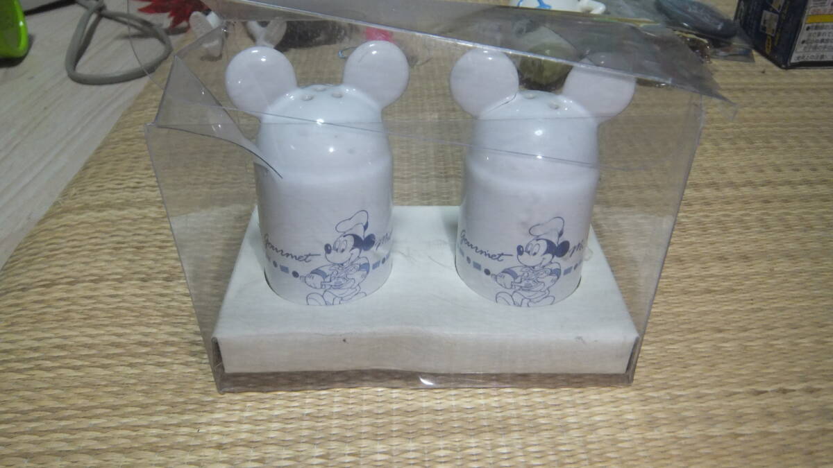 R070807 断捨離 処分「ディズニ ソルト&ペッパー 容器 ケース難」保管品 未使用拍卖