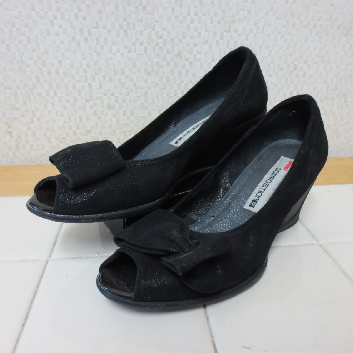 レディース パンプス コンポジションナイン ブラック 22.5㎝ COMPOSITION9 レターパック600円 I8/29拍卖