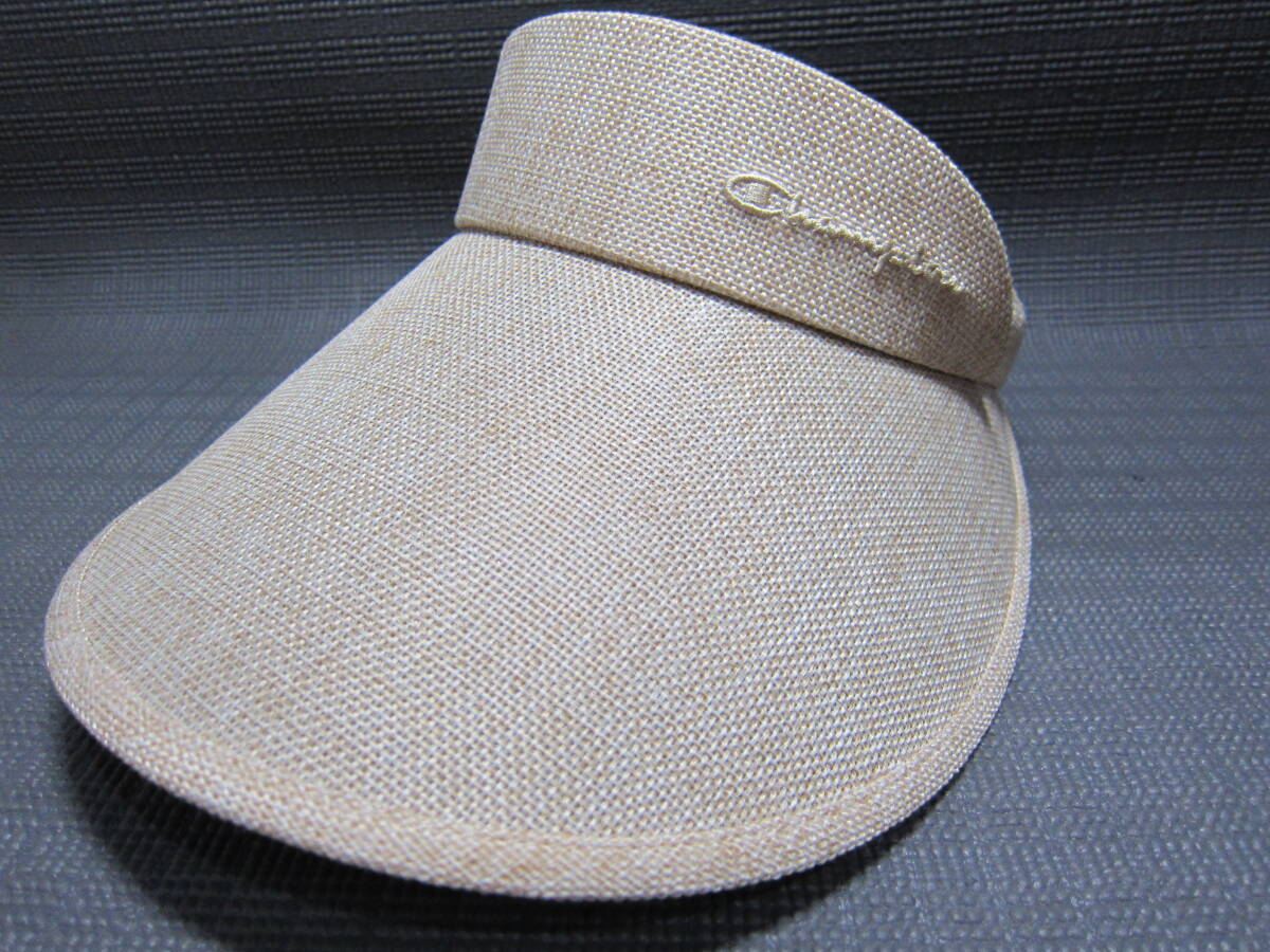 Champion チャンピオン ゴルフサンバイザー キャップ 56.5~58.5cm ベージュ S2508B拍卖