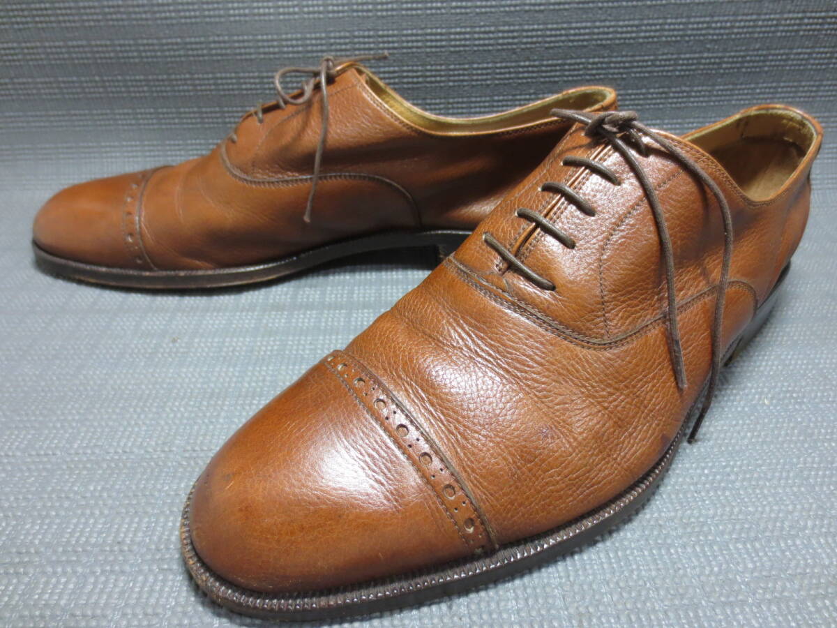 SUTOR MANTELLASSI ストールマンテラッシ ビジネスシューズ 紳士靴 8 26.5cm程 ブラウン S2508C拍卖