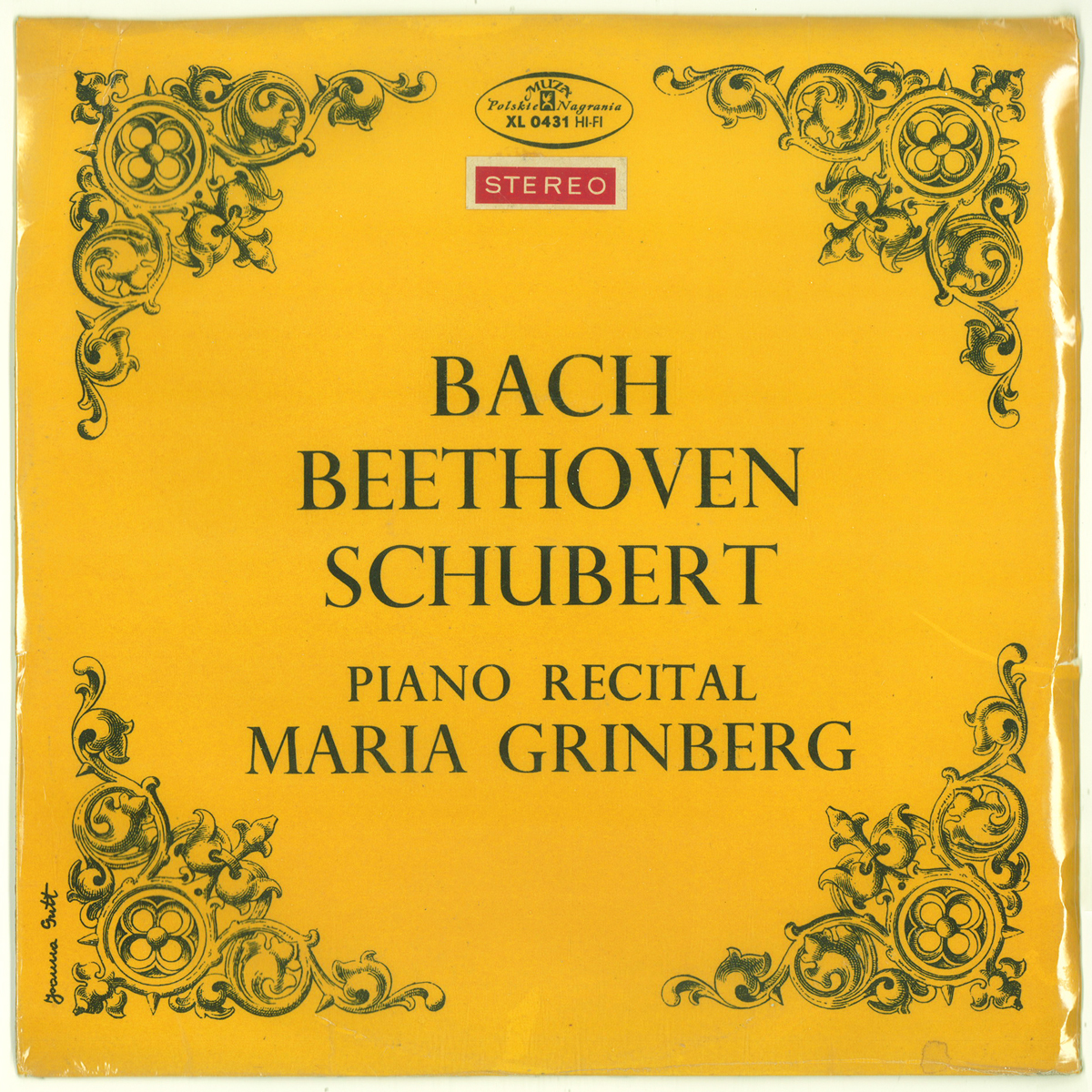 【未開封新品】 波Muza SXL0431 バッハ「パルティータ第2番」 マリア・グリンベルク拍卖