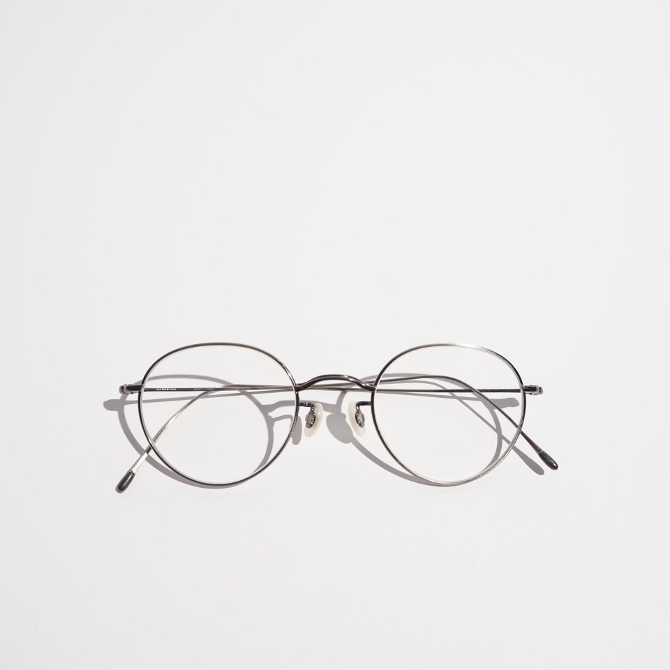 C3153P ▼10 EYEVAN テン アイヴァン▼ no.3 - 5S ボストン メタルフレーム メガネ ピューター / メンズ レディース アイウエア rb mks拍卖