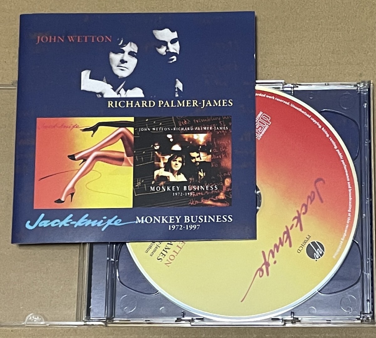 送料込 John Wetton & Richard Palmer-James - Jack-Knife / Monkey Business 1972 - 1997 輸入盤2CD / PP001CD拍卖