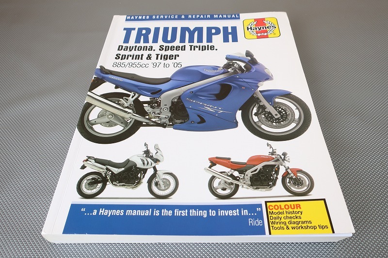 即決!デイトナ/スピードトリプル/スプリントST/RS/タイガー/サービスマニュアル/T595/955I/T509/ヘインズ/検索(カスタム/整備書/説明書)拍卖