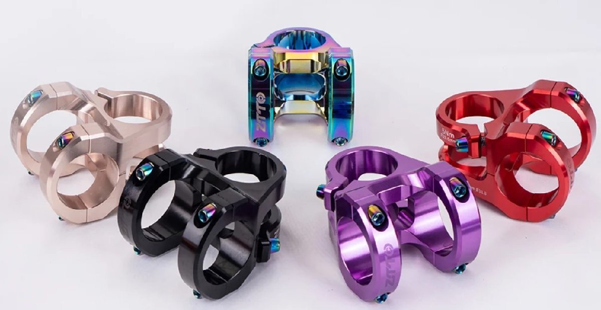 処分 ステム ZTTO 鍛造アルミニウム 28.6mmフォーク,31.8mmハンドル 35mm 角度0度 135g 桃色 1322 レターパック可拍卖