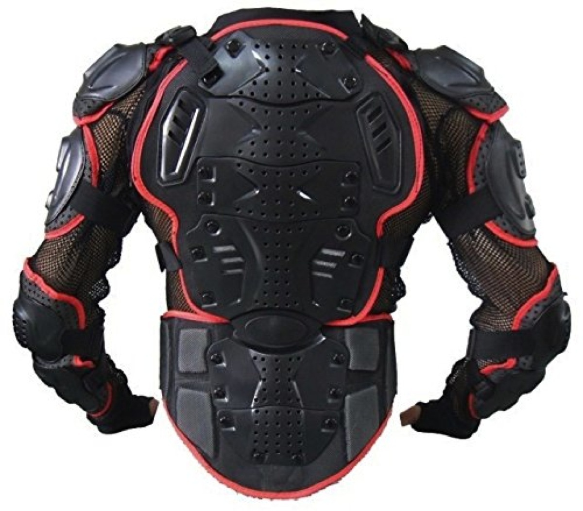 上半身 プロテクター 3XL ウミネコ 3層耐衝撃 02 バイク モトクロス ポケバイ スノボ スノーボード 背中 胸 ヒジ 肩 腰 レッド メッシュ拍卖