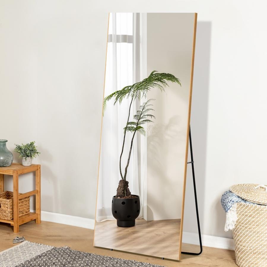 割れない鏡 スタンドミラー 全身鏡 姿見鏡 壁掛け 2Wayフィルムミラー 幅60cm 大型 直角 軽量 ウォールミラー 地震対策 日本製のHDフィルム拍卖