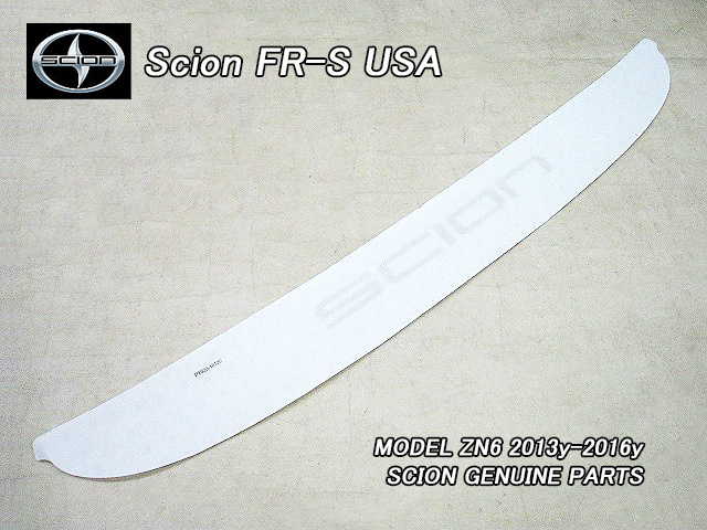 トヨタ86/SCION/ZN6サイオンFR-S純正USリアバンパーアップリケ/USDM北米仕様ハチロクFRSフィルム状バンパープロテクターUSAステップガード拍卖