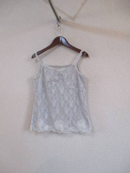 COMMECADUMODEグレーレースキャミソール(USED)41017②)拍卖