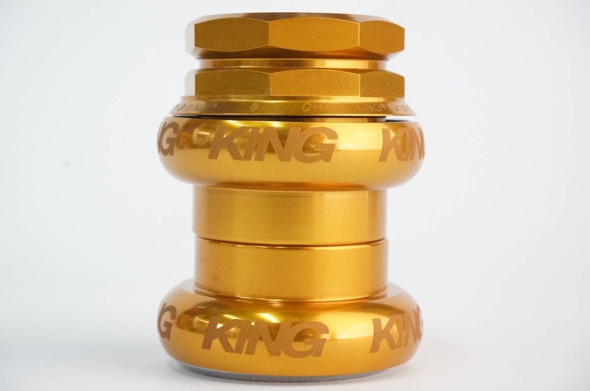 CHRIS KING GRIPNUT クリスキング グリップナット 1-1/8インチ オーバーサイズ スレッド ネジ切 ゴールド スペーサー不可 新品 BFY3 拍卖