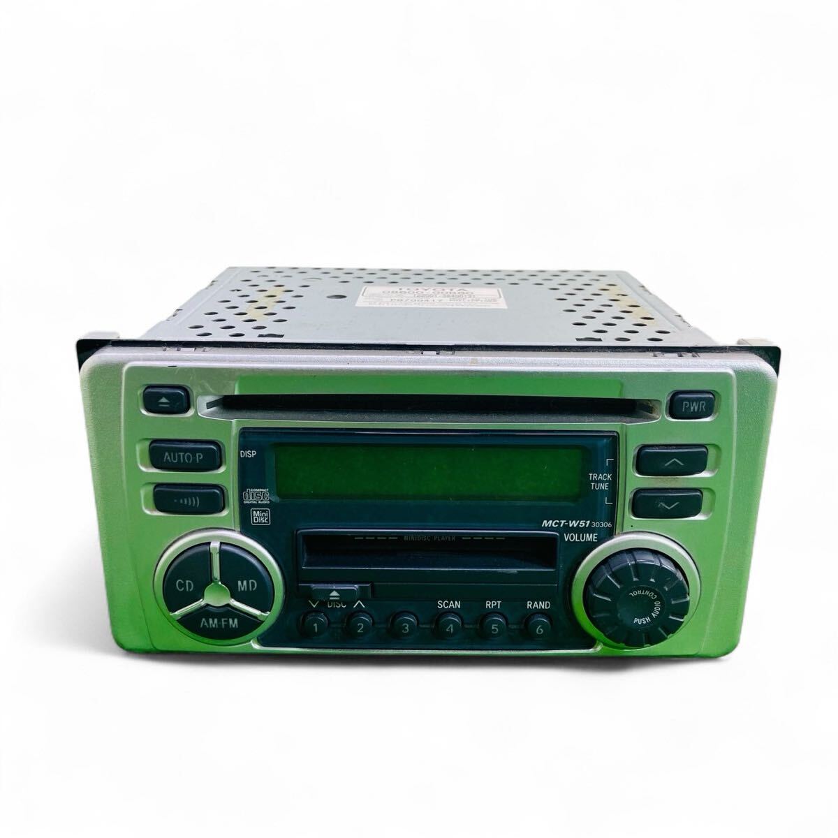 ★☆TOYOTA トヨタ 2DIN デッキ 08600-00B60 CD MD No. P9700417 現状品☆★拍卖