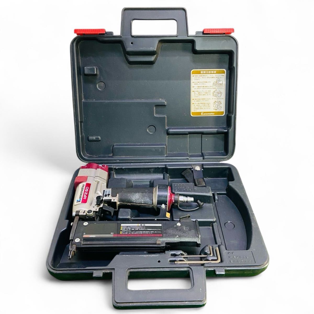 ★☆兼松 カネマツ kanematsu KFZ-50 エア釘打機 エアツール エアーツール 現状品 C☆★拍卖