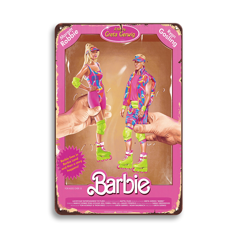 大型60cm / バービー④ / メタル看板 / 新品 / 全国送料無料・匿名配送拍卖