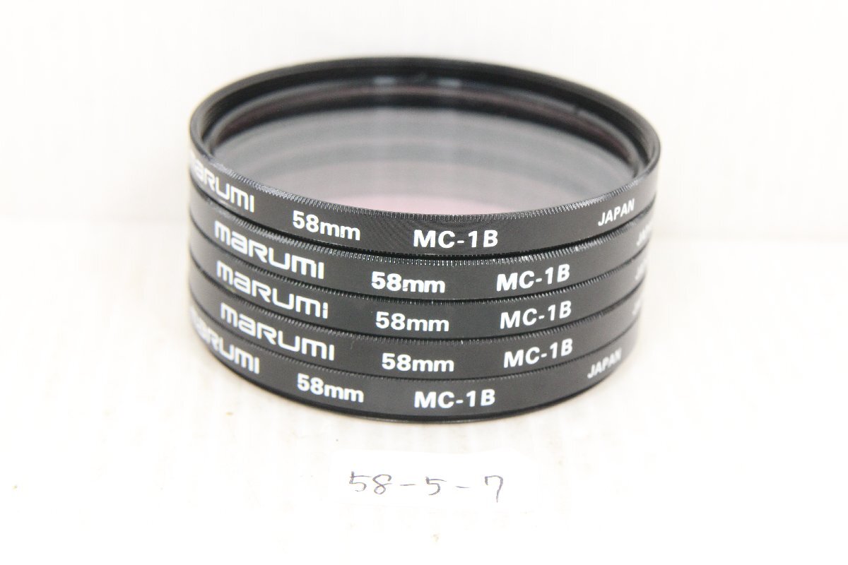 M160-58-5-7☆☆58mmフィルター マルミ MC-1B x5枚セット拍卖