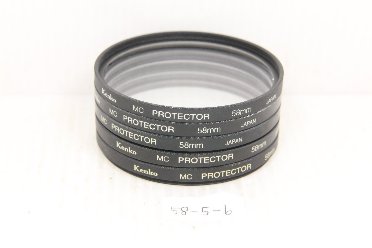 M160-58-5-6☆☆58mmフィルター ケンコー MC PROTECTOR x5枚セット拍卖