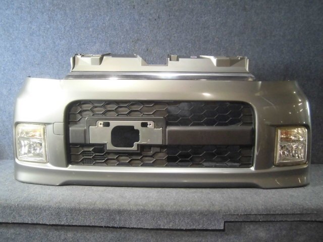 H21/1 ムーブカスタム L175S フロントバンパー フォグ付 (キズ多数補修前提) グレー系/S35【個人名宅配送不可】L185拍卖