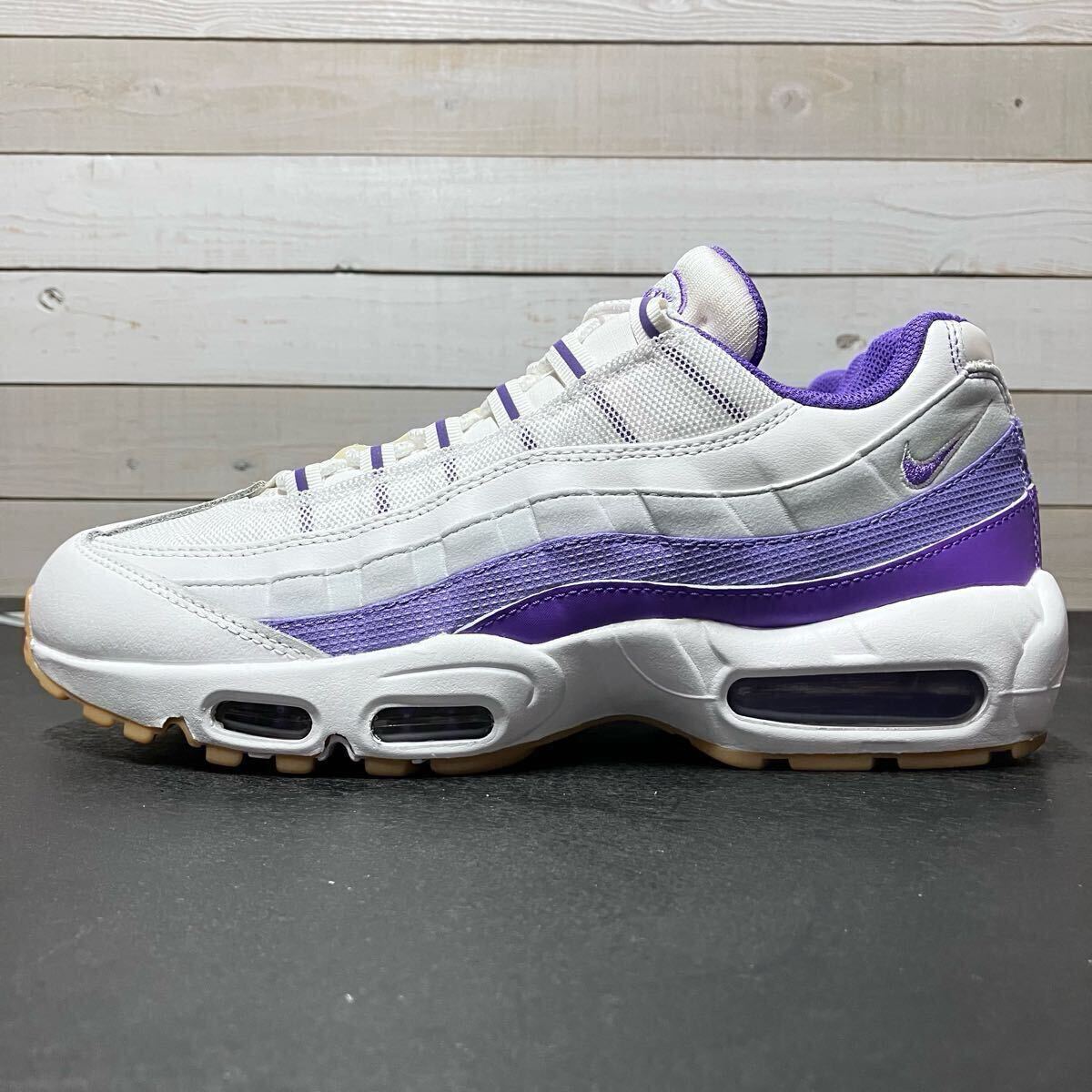 28cm NIKE AIR MAX 95 WHITE PURPLE DM0011-101 ナイキ エア マックス ホワイト パープル 拍卖