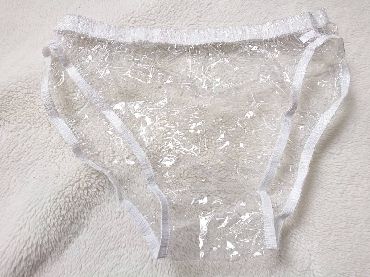 ★sweet★ビニールパンツ、透明。サイズM.ビキニ型、コスプレなどに。。尿漏れ、オムツカバー、プラスチック、介護拍卖
