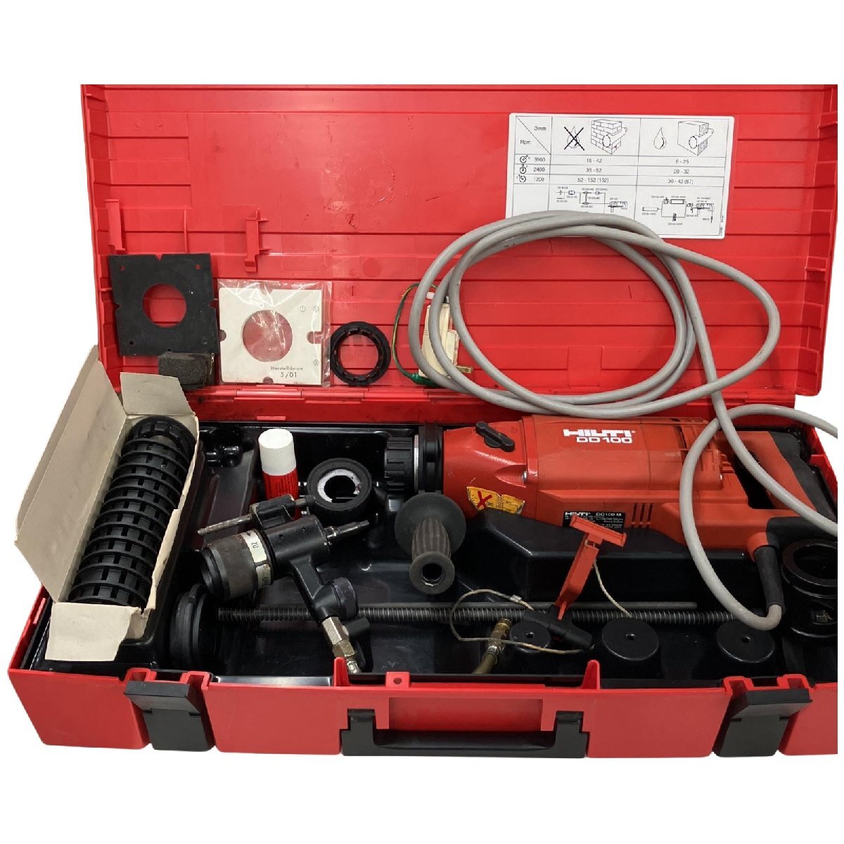 △△ Hilti ヒルティ コアドリル DD100 レッド 傷や汚れあり拍卖