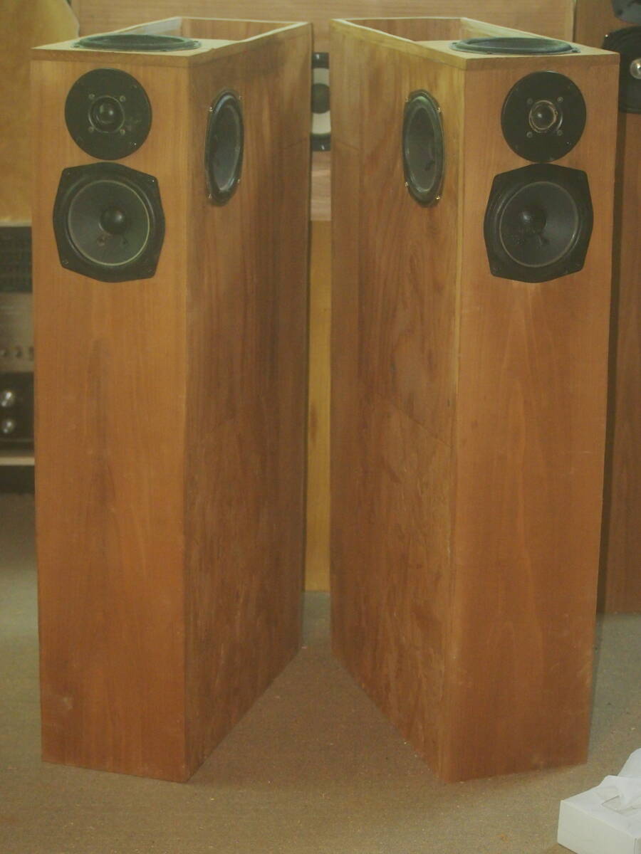 長岡鉄男氏考案『無指向性トールボーイ・バックロードホーン』12cm×3&13cm 総延長243cm 6Ω 200W デュアルバナナプラグ対応拍卖