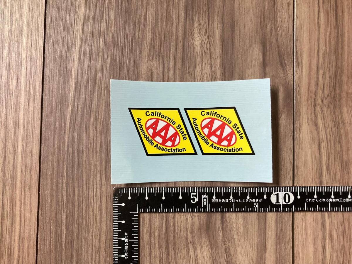 送料無料 AAA California State Automobile Association カッティング ステッカー ペアセット拍卖