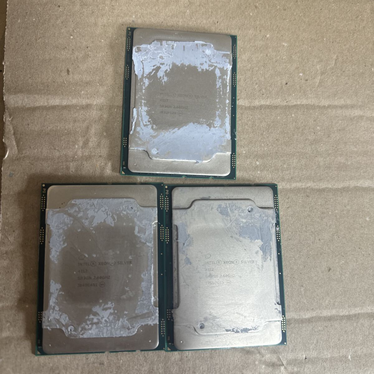 intel XEON SILVER 4112 Intel CPU 2.6GHz/3枚セット拍卖