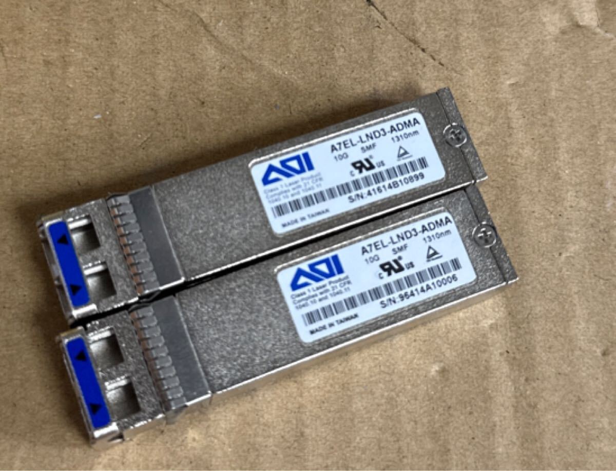 (Y-03)AOI A7EL-LND3-ADMA SFP+ 10G モジュール 2個セット拍卖