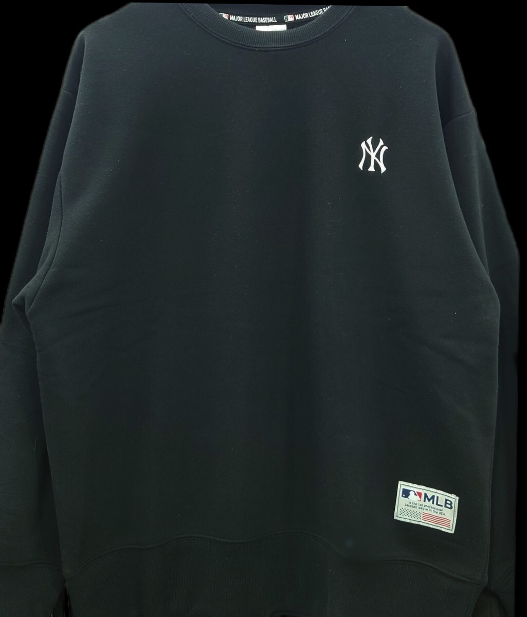 即決 MLB ニューヨーク・ヤンキース メンズ裏起毛トレーナー【M】新品タグ付き スウェット ブラック拍卖