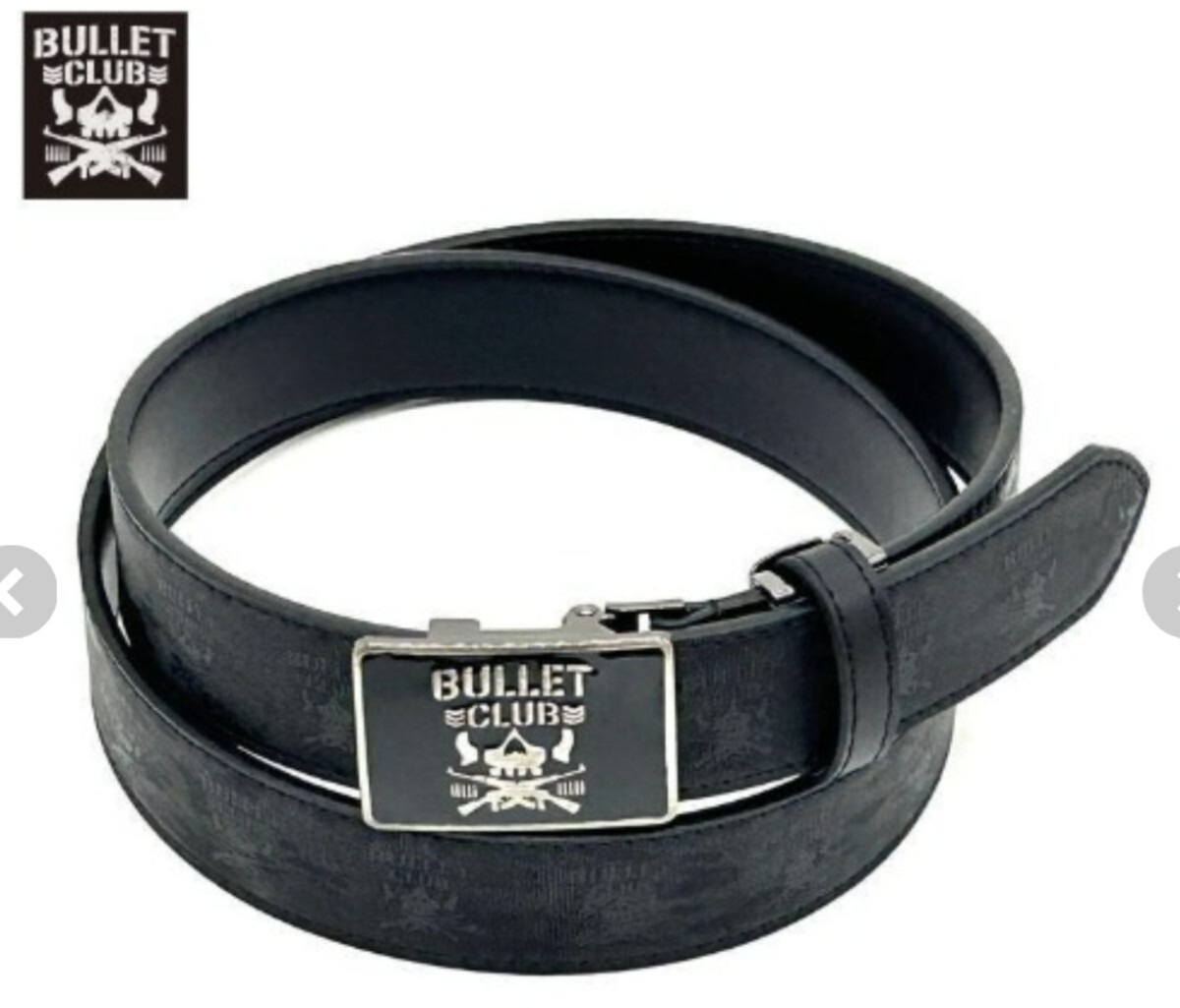 即決 新日本プロレス バレットクラブ 合皮ベルト 新品タグ付き BULLET CLUB 拍卖