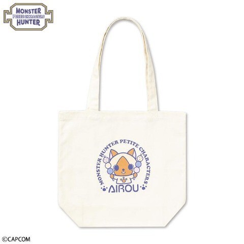 即決 モンスターハンター アイルー キャンバストートバッグ 38×42 新品タグ&シール付き モンハン プチキャラクターズ拍卖