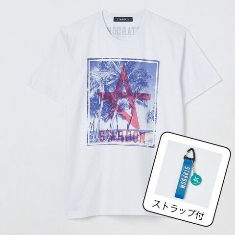 即決 スターダム STARDOM メンズTシャツ【M】新品タグ&ストラップ付き なつぽい拍卖