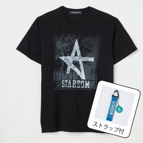即決 スターダム STARDOM メンズTシャツ【LL】新品タグ&ストラップ付き なつぽい 2L拍卖