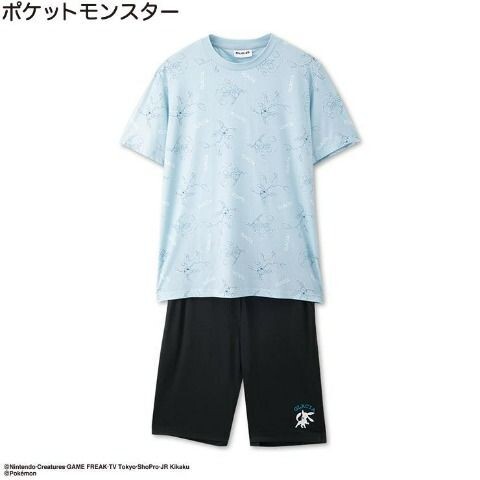 即決 ポケットモンスター メンズ冷感ルームウェア【L】新品タグ付き ポケモン グレイシア セットアップ拍卖