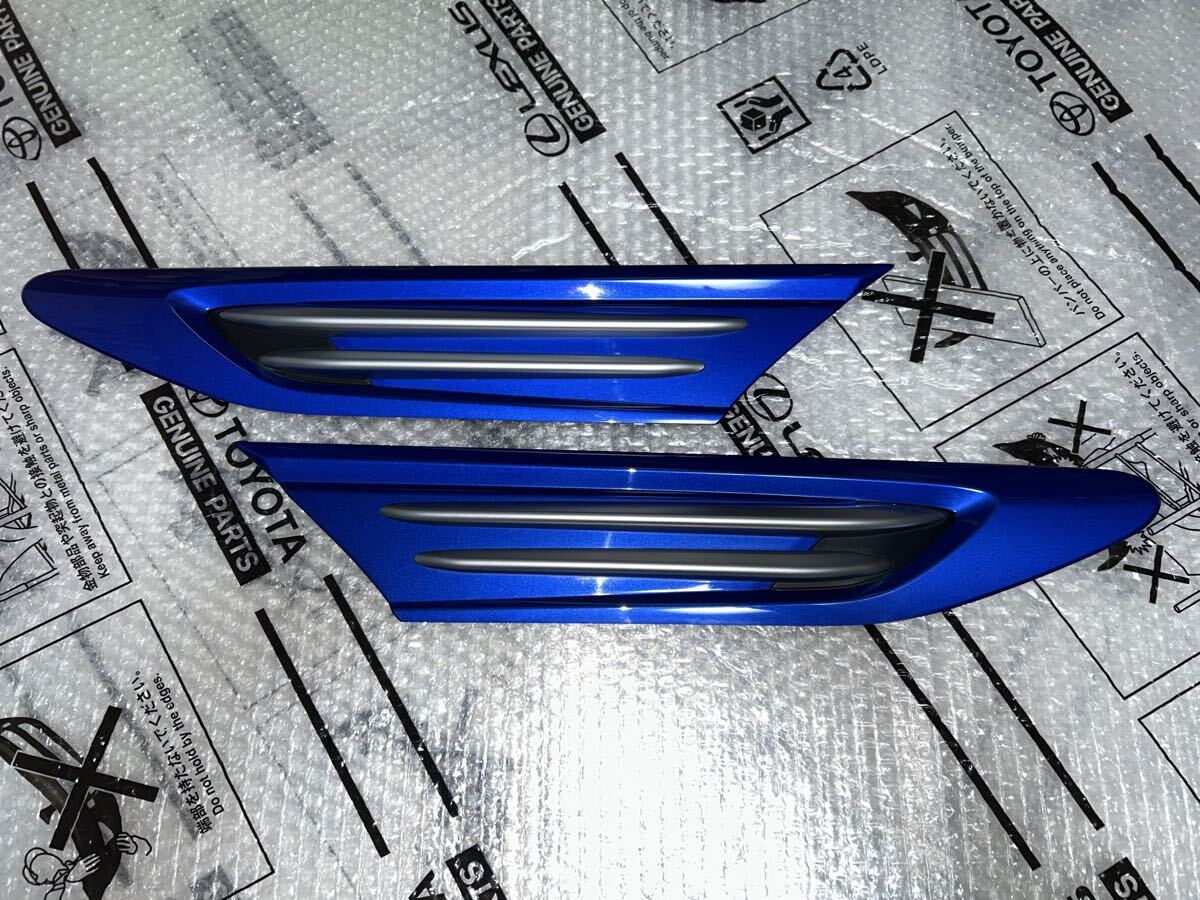 ☆美品☆ SUBARU スバル 純正 4BA-ZC6 ZC6 BRZ 後期 GT FA20 フロント フェンダー ガーニッシュ K7X ブルーパール 91112CA260 左右セット拍卖