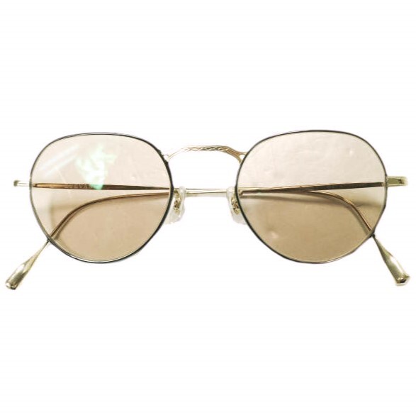 EYEVAN アイヴァン 日本製 FREED G-C フリード ボストンサングラス Gold/Black/Light Brown 47□20-145 眼鏡 メガネ mc68689拍卖
