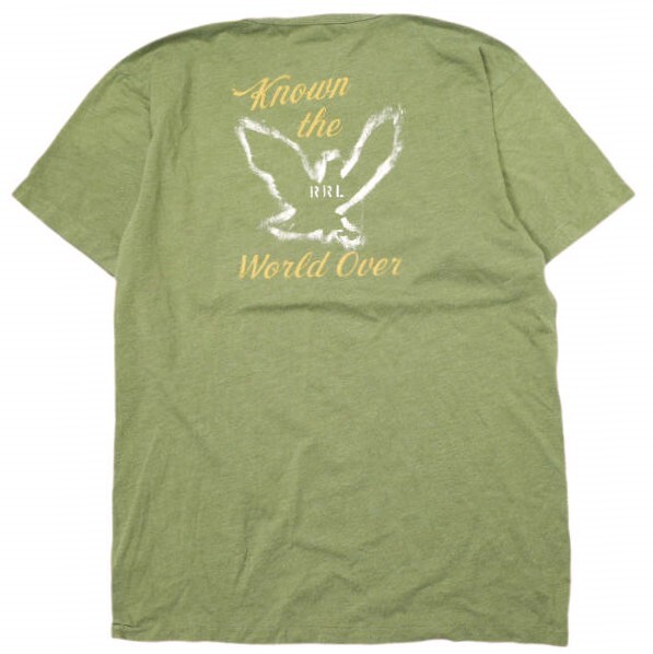 RRL ダブルアールエル S/S GRAPHIC TEE SHIRTS ミリタリーグラフィックTシャツ 782842763001 M Olive Double RL 半袖 トップス g23207拍卖