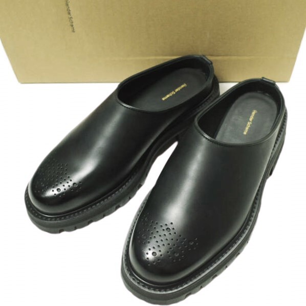 新品 Hender Scheme エンダースキーマ Commando Mule コマンドーミュール mj-rs-cmm 3(25-25.5cm) BLACK サンダル サボ 定価51,700円拍卖