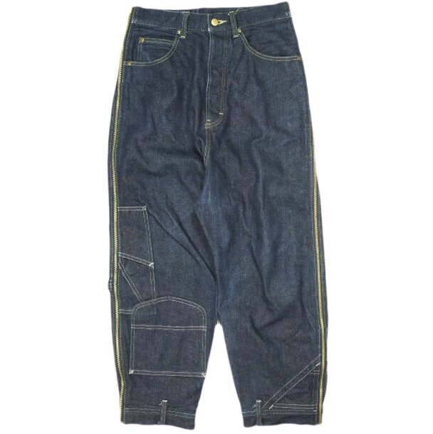 beautiful people x Lee ビューティフルピープル リー double-end 101-Z denim riders-painter pants ダブルエンド2WAY左綾デニムパンツ 36拍卖