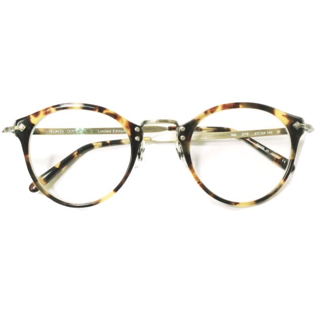 OLIVER PEOPLES オリバーピープルズ 日本製 505 Limited Edition 雅 ボストンメガネ DTB/CLEAR(度入り) 47□24-142 眼鏡 サングラス g22818拍卖