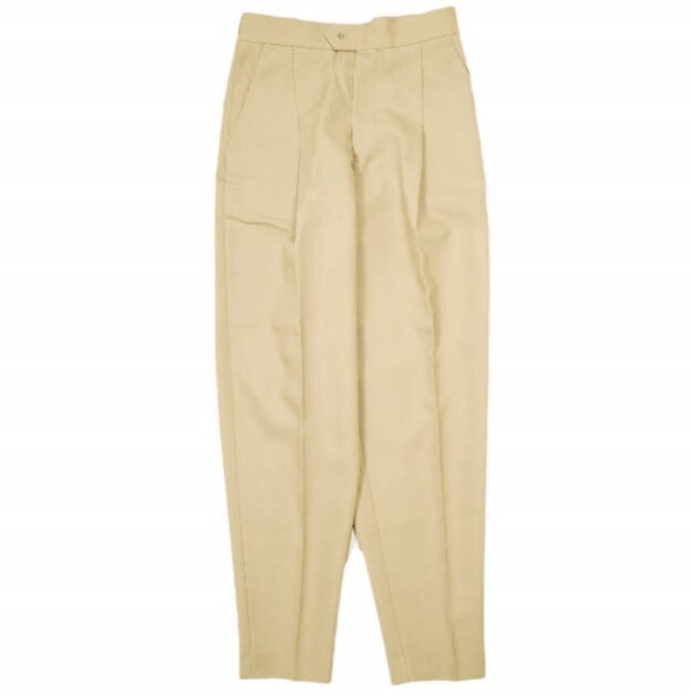 HYKE ハイク 24SS 日本製 DOESKIN TAPERED PANTS ドスキンテーパードパンツ 241-13279 1 BEIGE 1タック ボトムス g22906拍卖