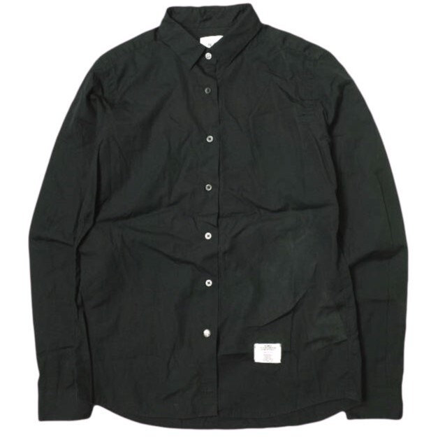 BEDWIN & THE HEARTBREAKERS ベドウィン 日本製 ブロードレギュラーカラーシャツ 0 BLACK 長袖 トップス g22632拍卖