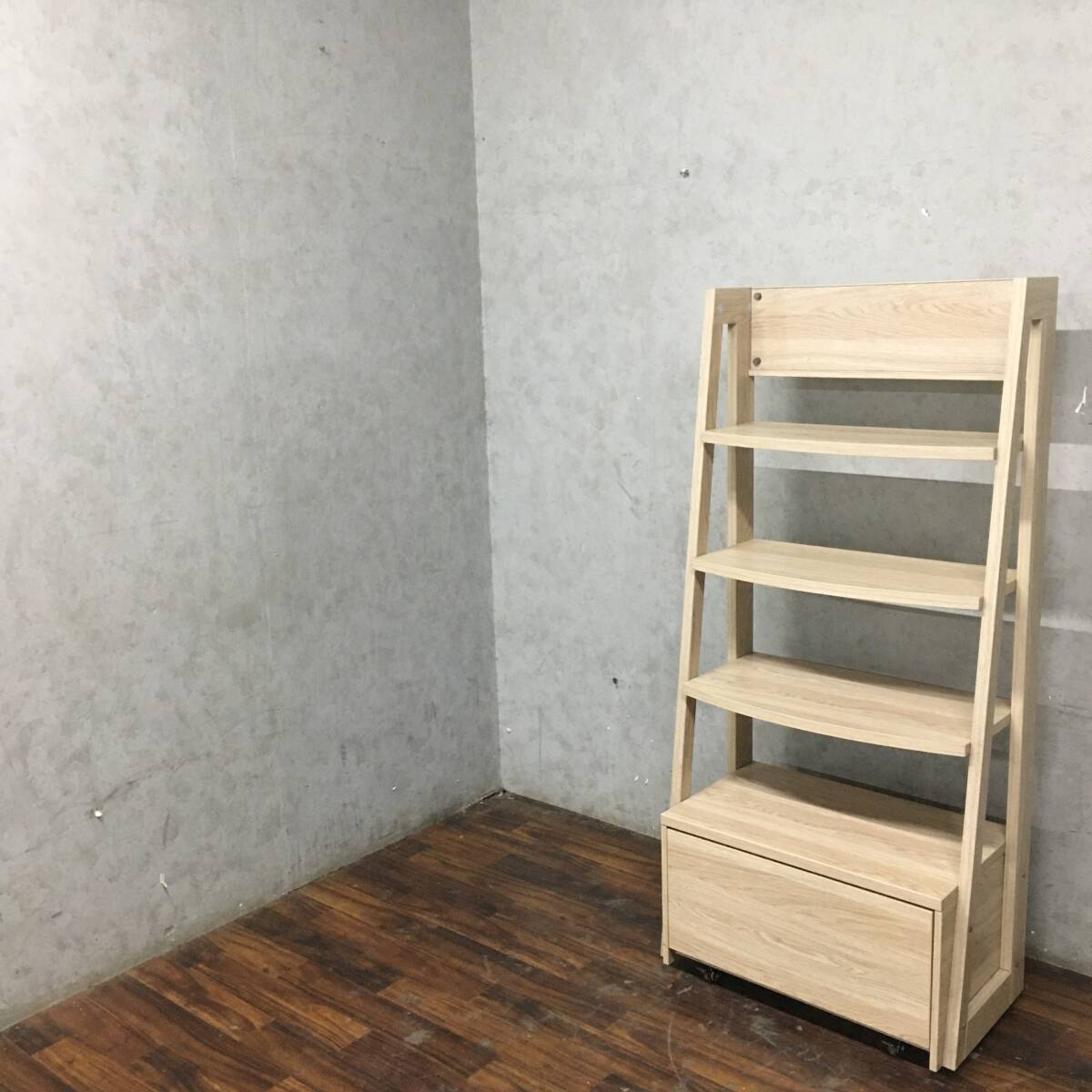 ww2/66 オープンラック 4段 キャスター付き W70×D40×H155cm 棚 シェルフ 収納 インテリア 飾り棚 収納棚 ★直接引取歓迎◎●拍卖