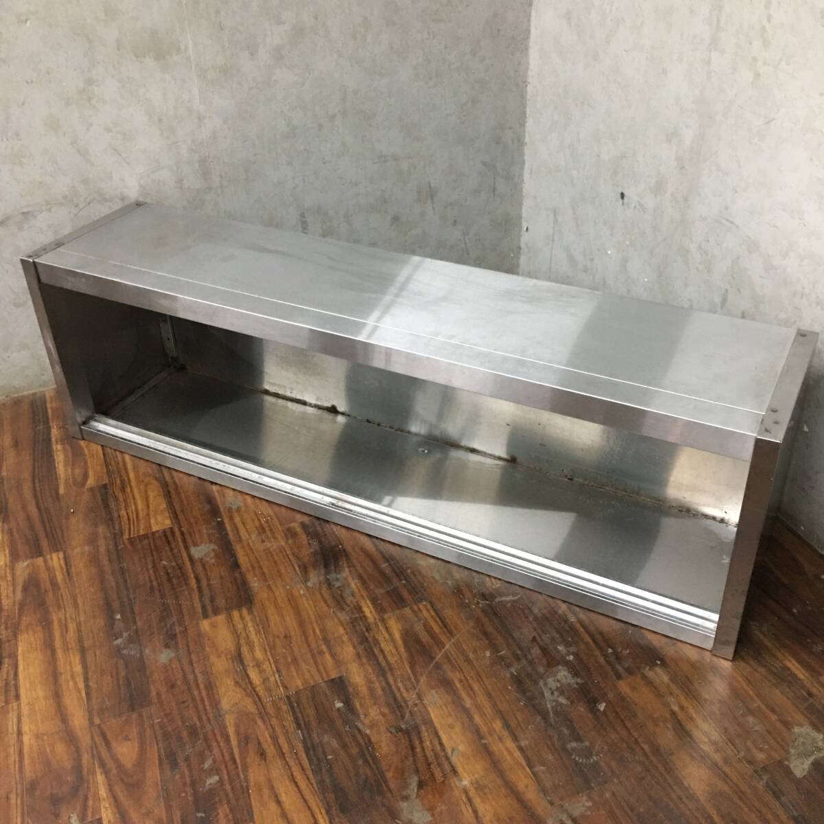 ww2/84 ステンレス 天吊り 戸棚 W150×D35×H45cm 棚 天板吊り 天吊り棚 壁掛け 収納 厨房 厨房機器 ★直接引取歓迎●◎拍卖