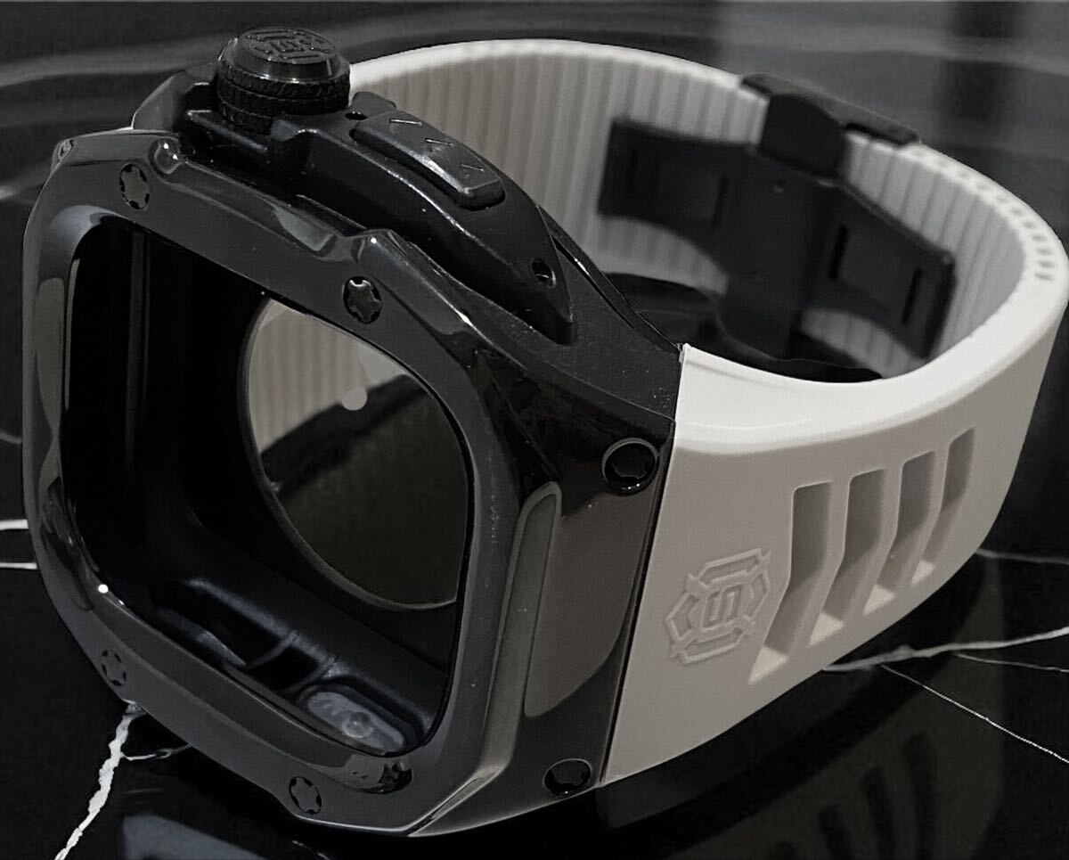 49mm ステンレスケース Apple Watch Ultra 1/2/3 対応 ブラック サンドホワイト拍卖