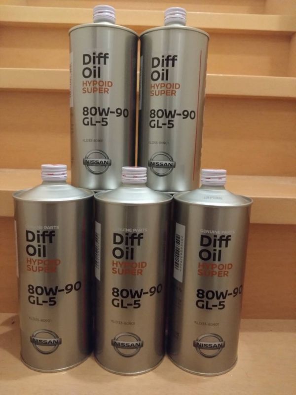 日産 ニッサン デフ ハイポイド スーパー GL-5 80w90 1L 5缶 5本 Diff Oil HYPOID SUPER デファレンシャルオイル拍卖